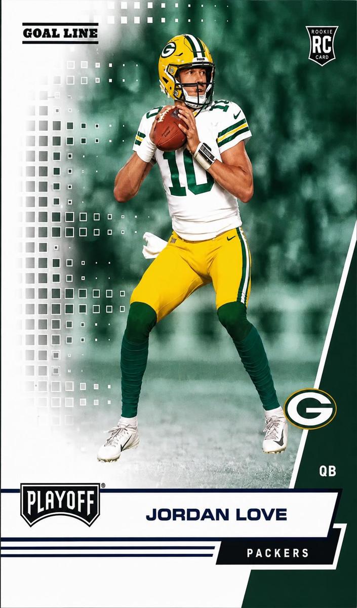 2020 Panini Playoff Football Goal Line Jordan Love #204