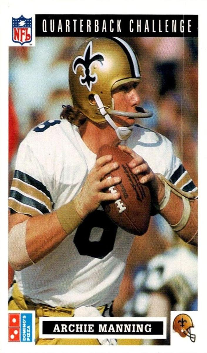 1991 Upper Deck Domino's The Quarterbacks Football Archie Manning #40