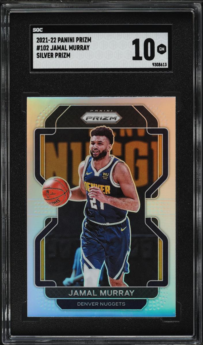 2021 Panini Prizm Basketball Prizms Silver Jamal Murray #102 SGC 10
