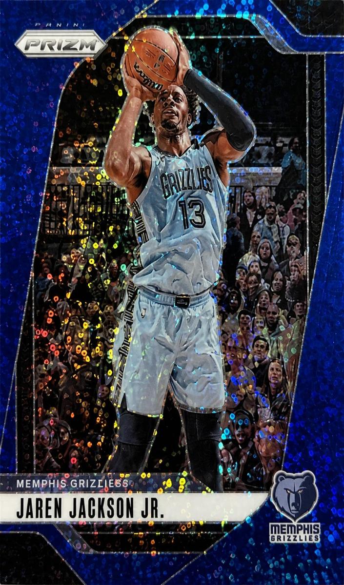 2024 Panini Prizm Basketball Blue Sparkle Jaren Jackson Jr. #140