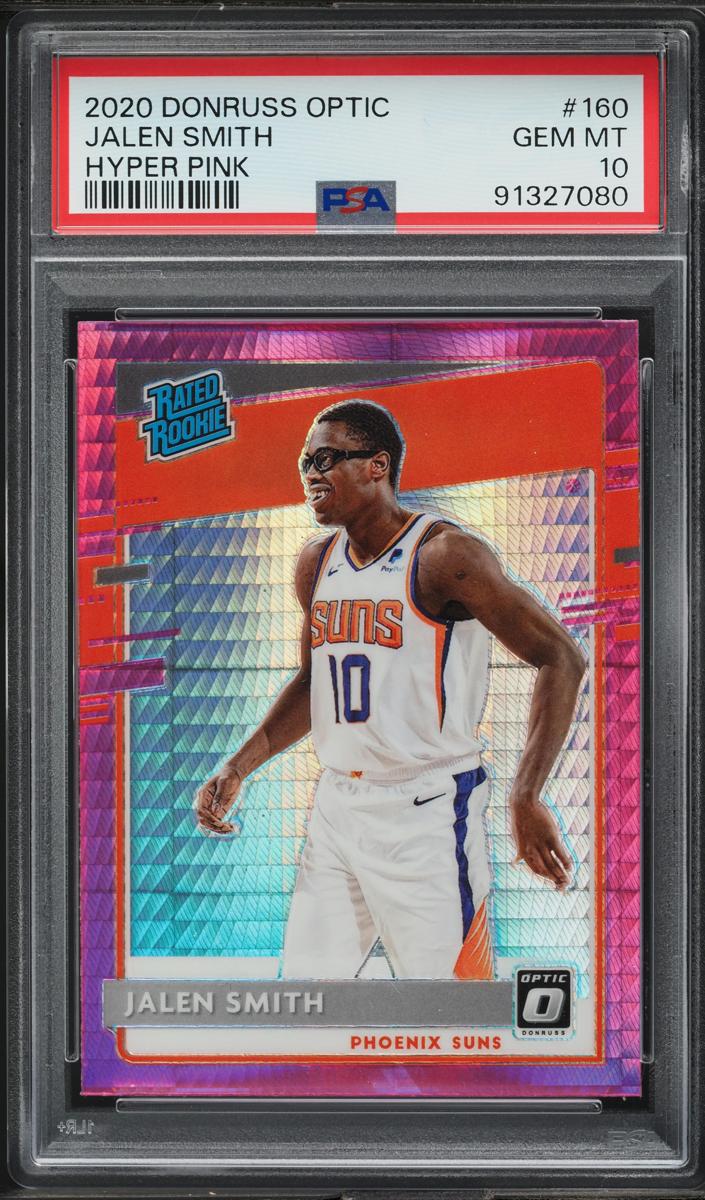 2020 Donruss Optic Basketball Hyper Pink Jalen Smith #160 PSA 10