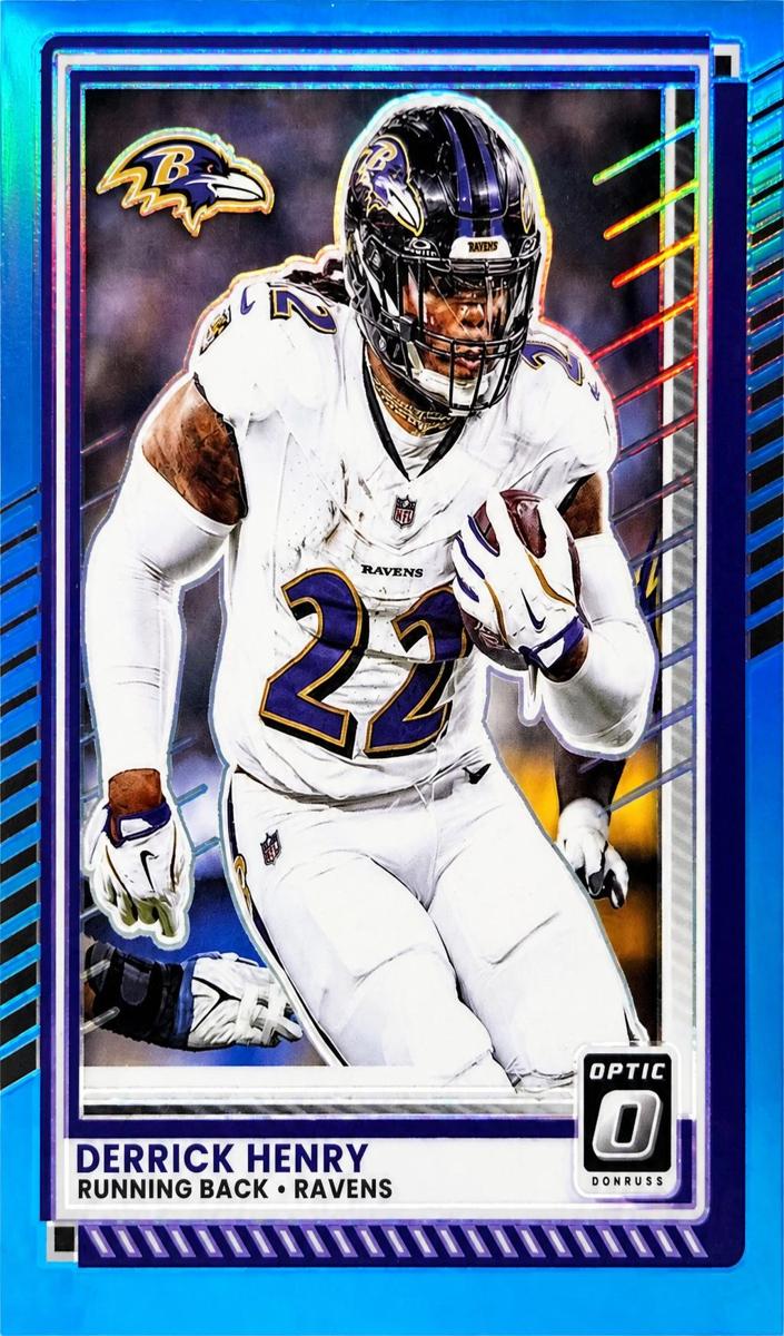 2025 Donruss Optic Football Neon Blue Derrick Henry #112