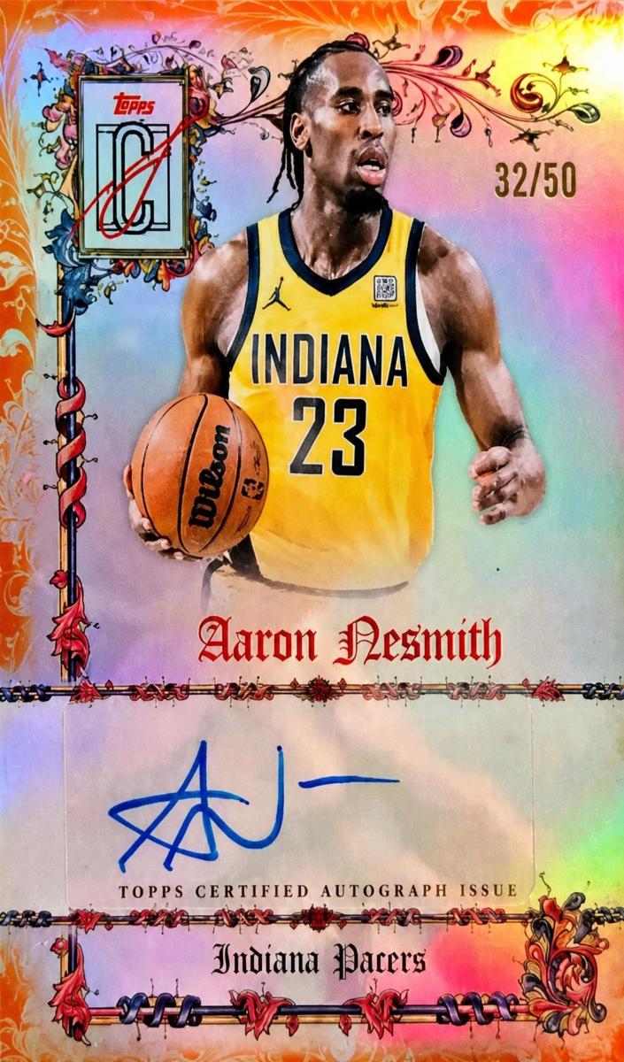 2025 Topps Signature Class Basketball Orange Refractor Aaron Nesmith #MS-AN