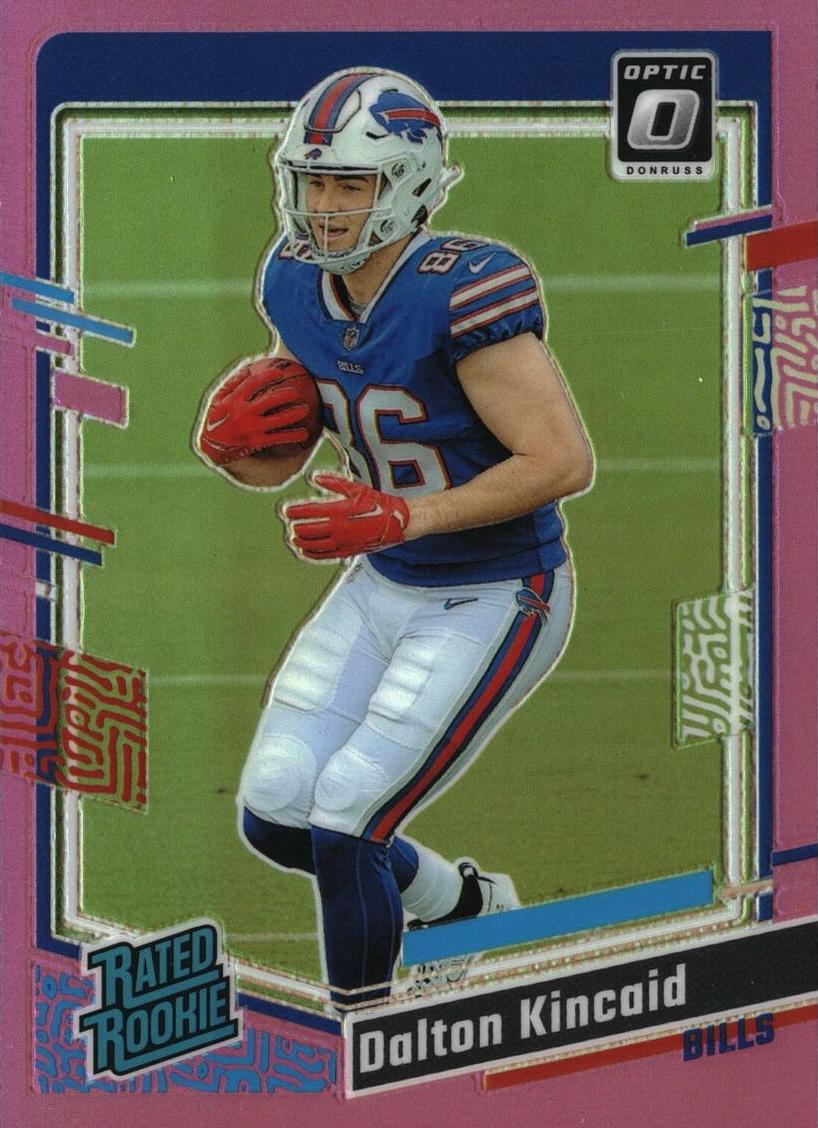 2023 Donruss Optic Football Pink Dalton Kincaid #211 PSA 9