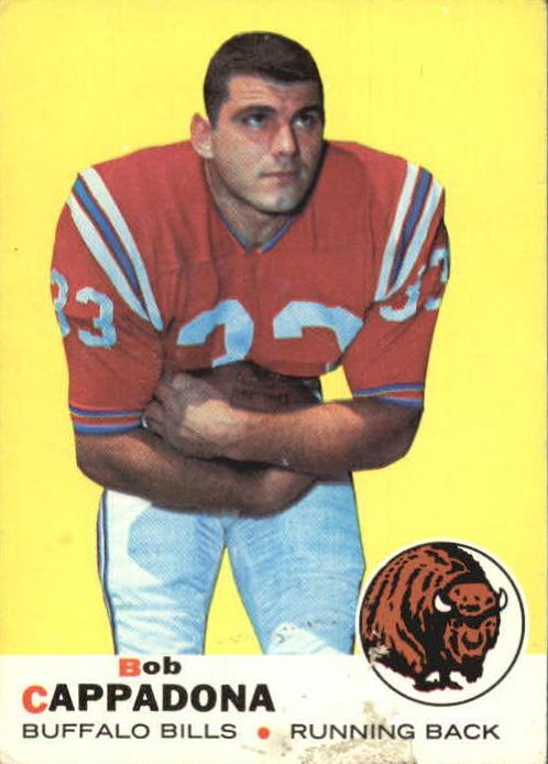 1969 Topps Football Bob Cappadona #40 PSA 8