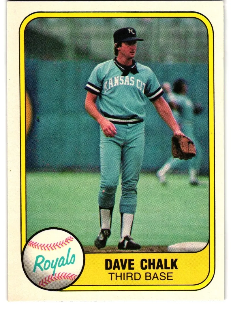 1981 Fleer Baseball Dave Chalk #35 PSA 9