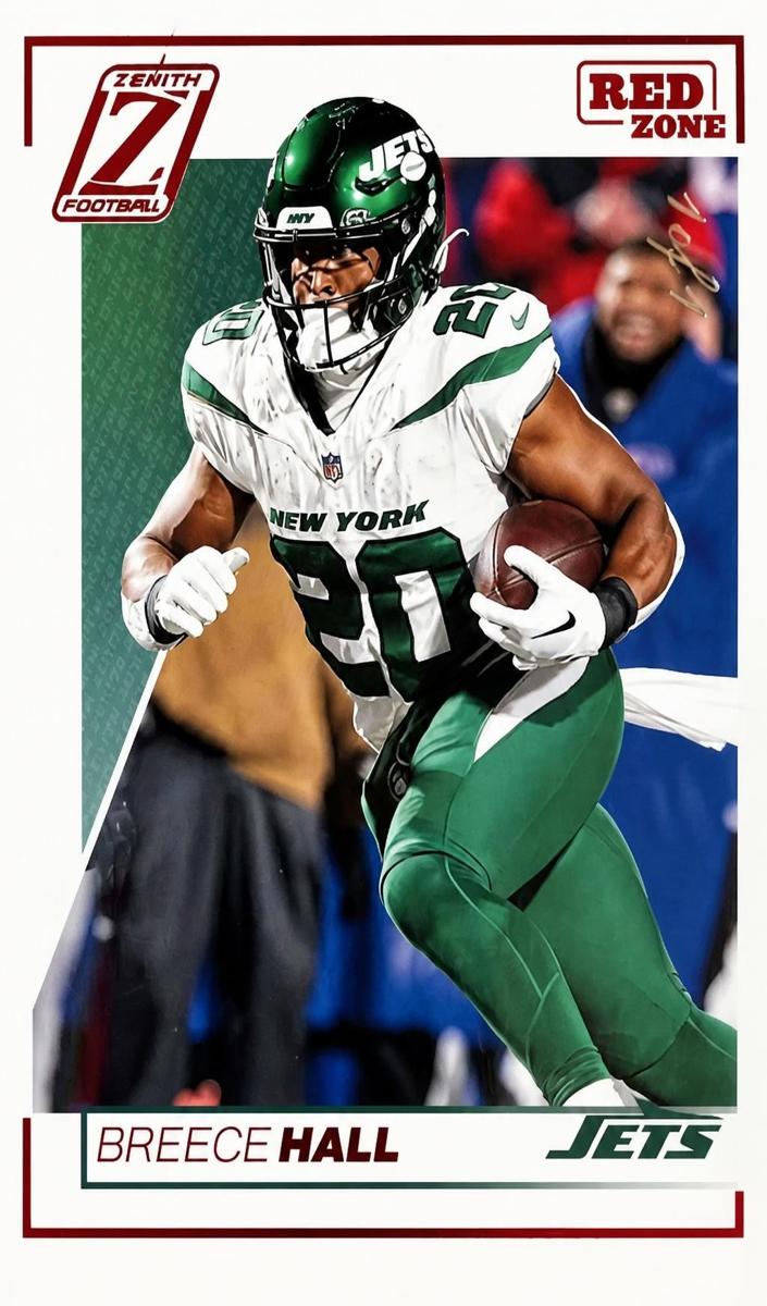 2024 Panini Zenith Football Red Zone White Breece Hall #76