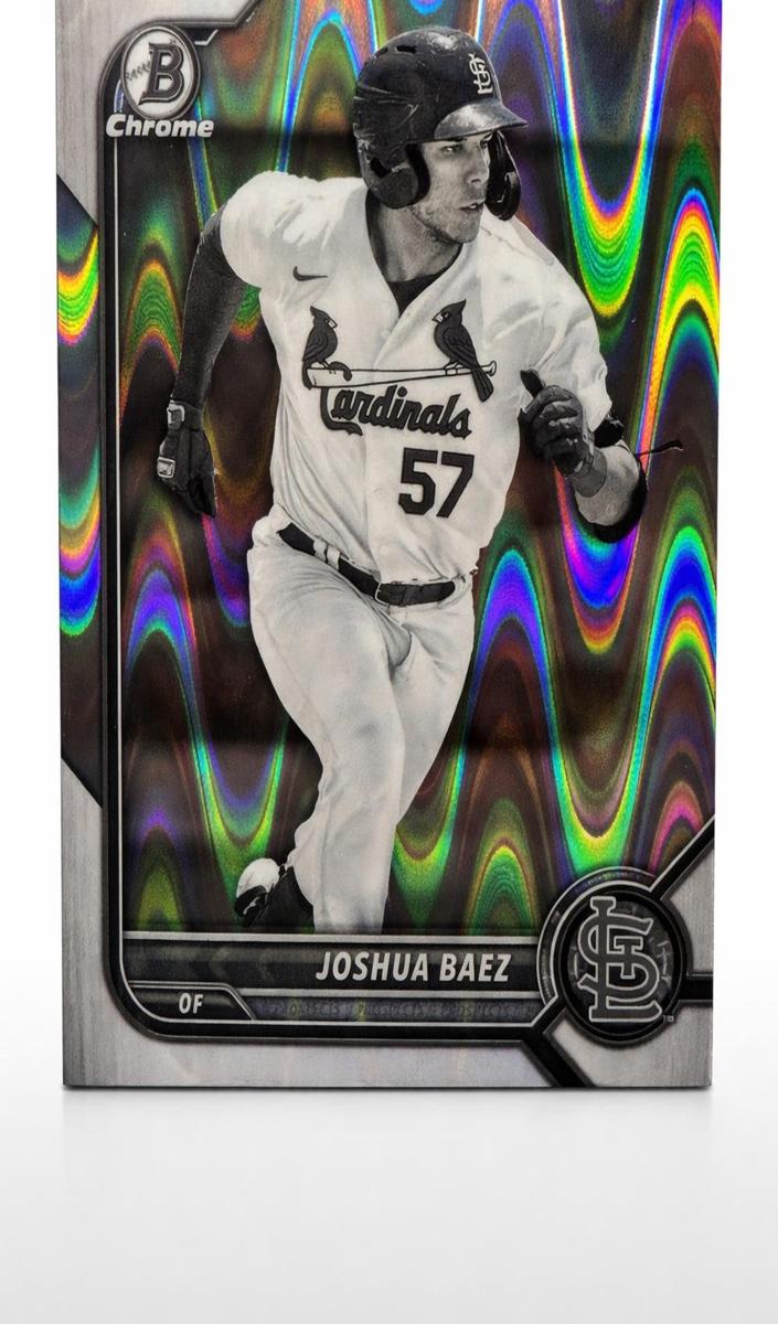 2022 Bowman Draft Baseball Black and White Raywave Joshua Baez #BDC-76