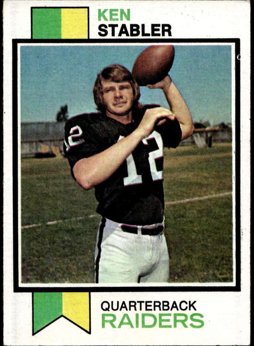 1973 Topps Football Ken Stabler #487 PSA 9