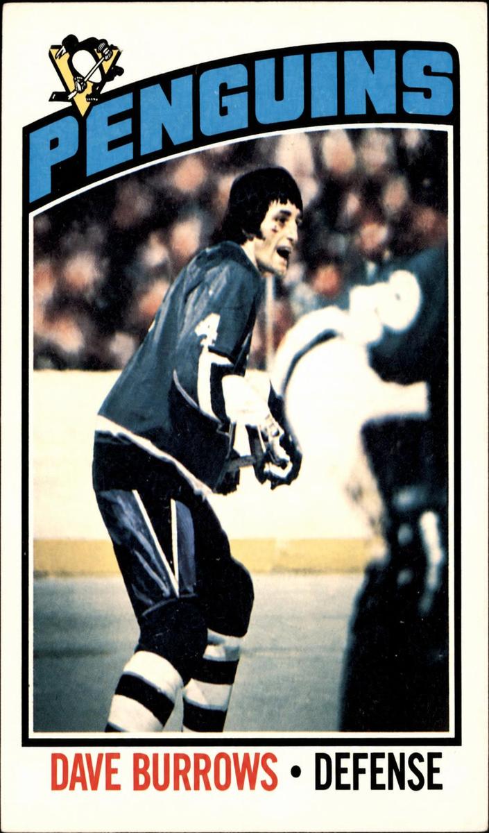 1976 O-Pee-Chee Hockey Dave Burrows #83