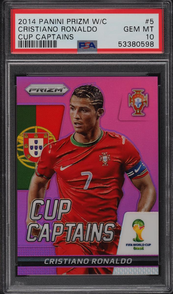 2014 Panini Prizm World Cup Soccer Purple Cristiano Ronaldo #5