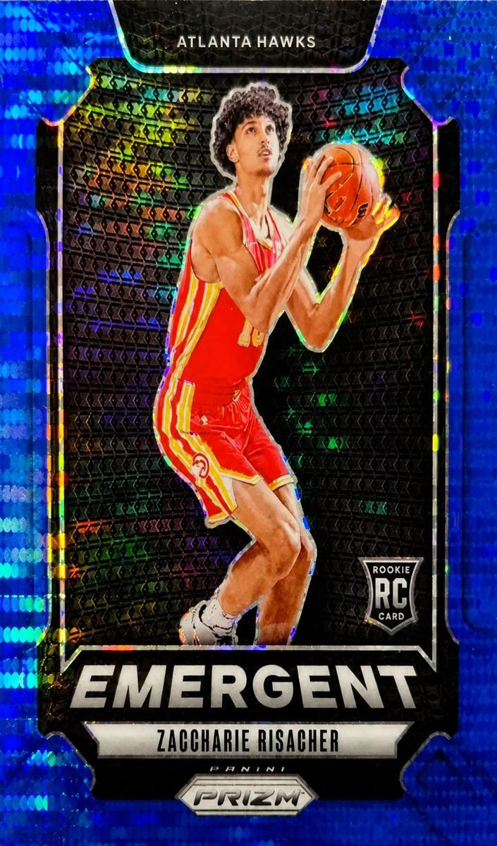 2024 Panini Prizm Basketball Blue Pulsar Zaccharie Risacher #6