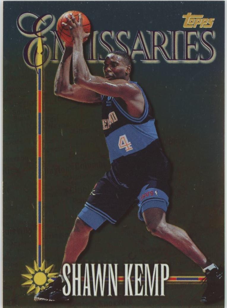 1998 Topps Basketball Shawn Kemp #E14 PSA 9