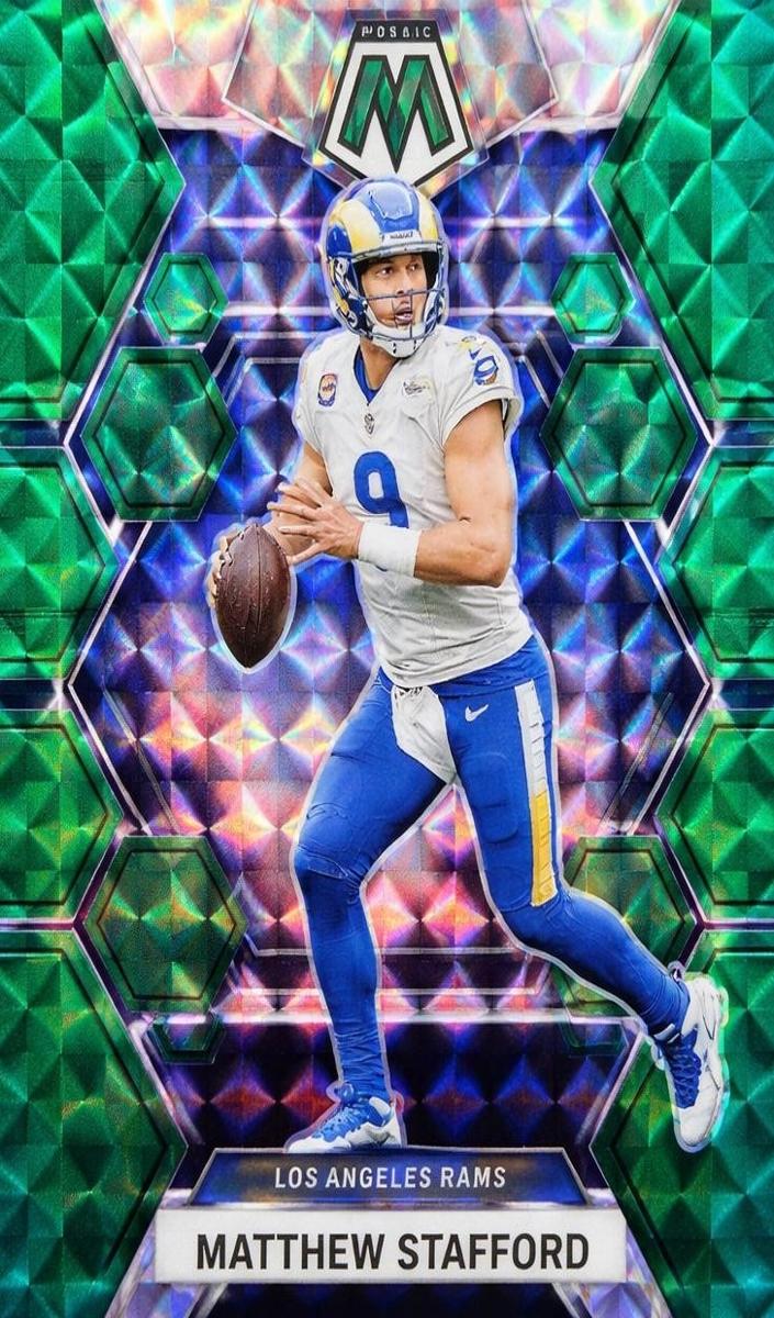 2023 Panini Mosaic Football Green Matthew Stafford #136