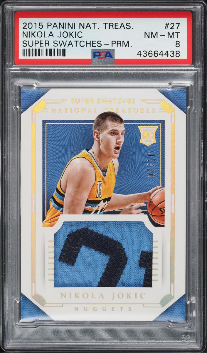 2015 Panini National Treasures Basketball Prime Nikola Jokic #27 PSA 7.5