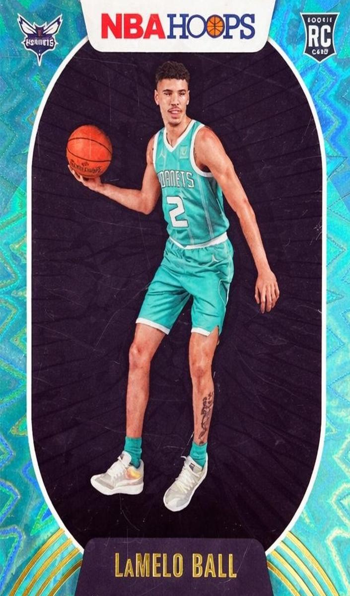 2020 Panini Hoops Basketball Teal Explosion LaMelo Ball #223 PSA 9