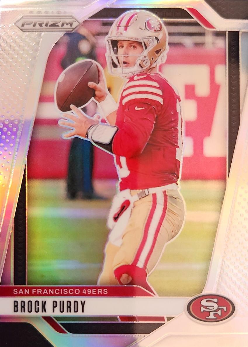 2024 Panini Prizm Football Silver Brock Purdy #249 PSA 8