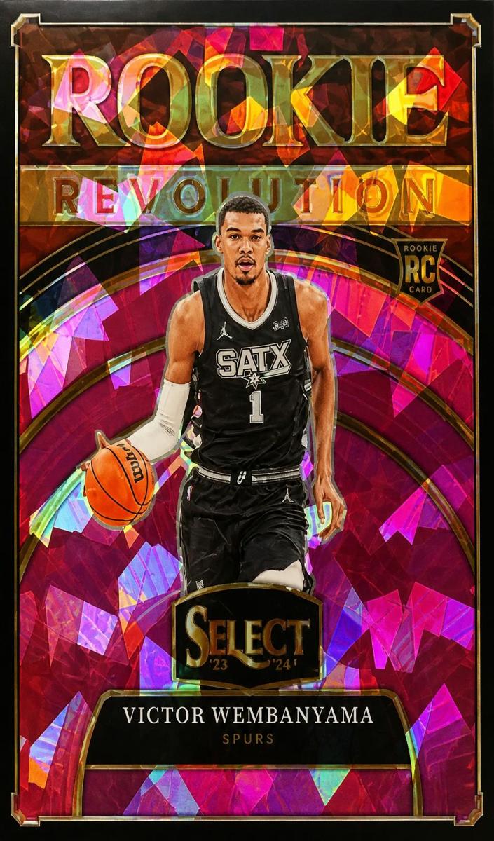 2023 Panini Select Basketball Pink Cracked Ice Victor Wembanyama #9