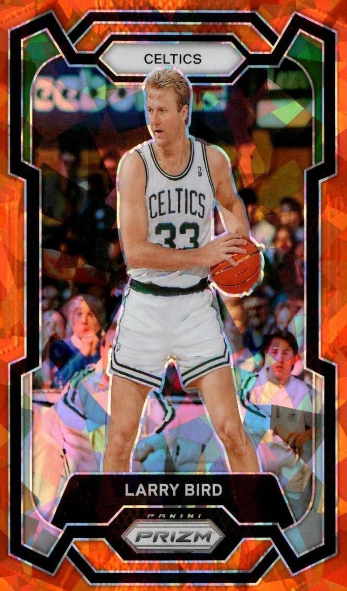 2023 Panini Prizm Basketball Orange Ice Larry Bird #189