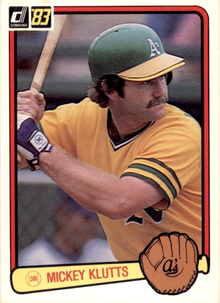 1983 Donruss Baseball Mickey Klutts #465