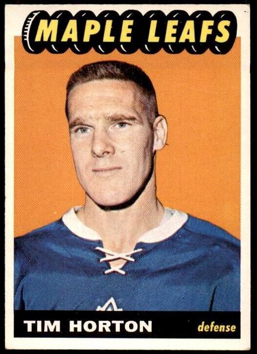 1965 Topps Hockey Tim Horton #79