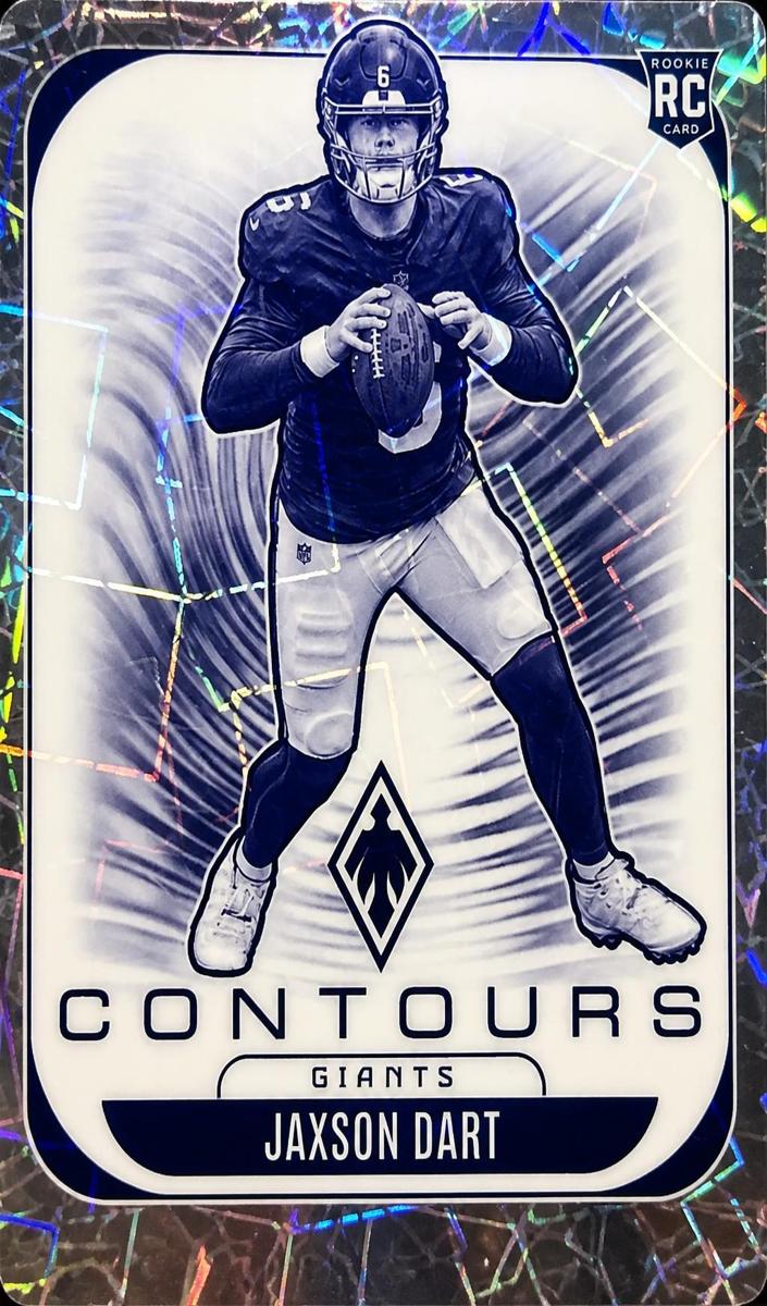 2025 Panini Phoenix Football Silver Lazer Jaxson Dart #24
