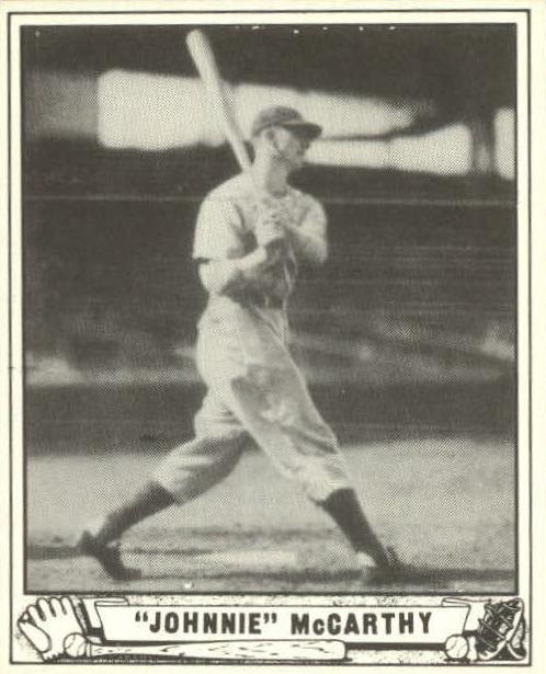1940 Play Ball Baseball Johnnie McCarthy #215