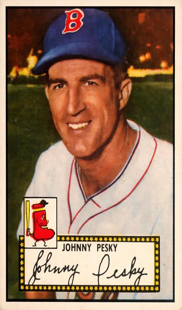 1952 Topps Baseball Johnny Pesky #15