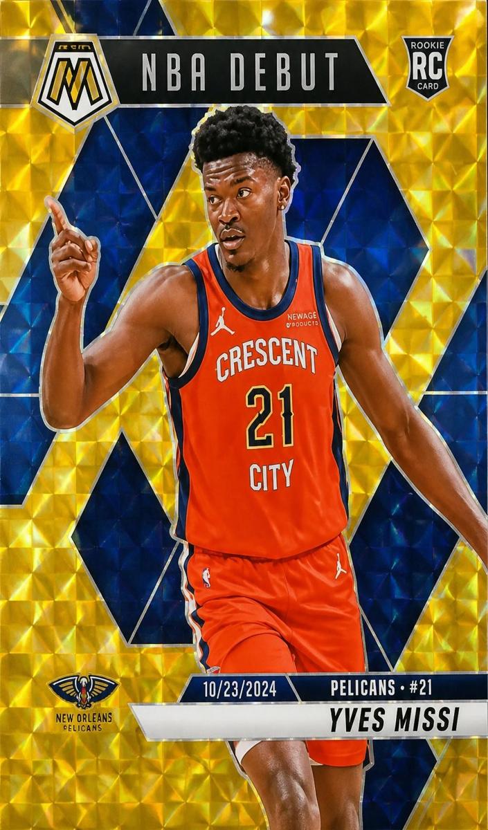 2024 Panini Mosaic Basketball Reactive Yellow Yves Missi #255