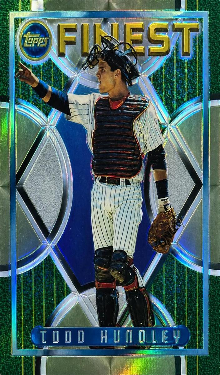 1995 Topps Finest Baseball Refractor Todd Hundley #138