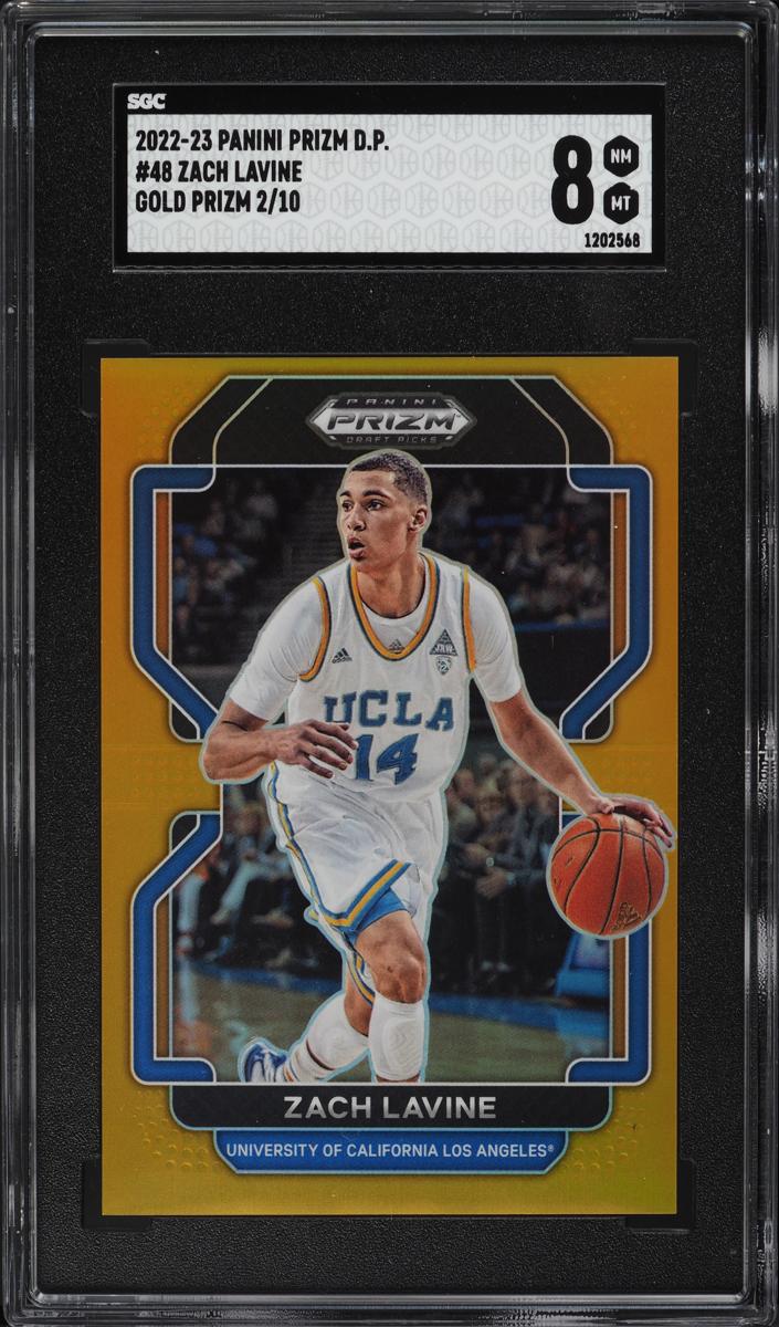2022 Panini Prizm Draft Picks Basketball Gold Zach LaVine #48 SGC 7.5