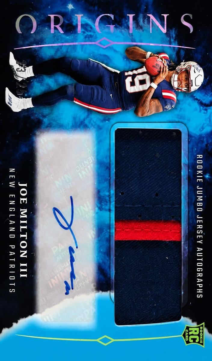 2024 Panini Origins Football Turquoise Joe Milton III #RJA-JMI