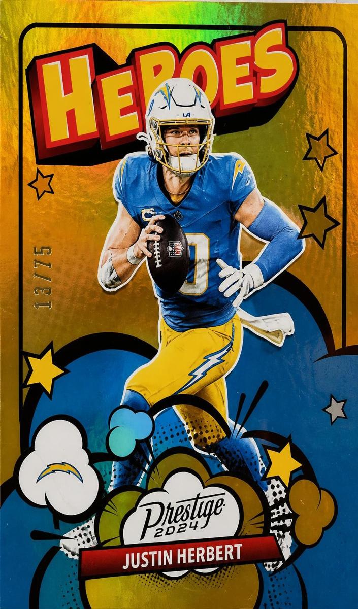 2024 Panini Prestige Football Xtra Points Gold Justin Herbert #13