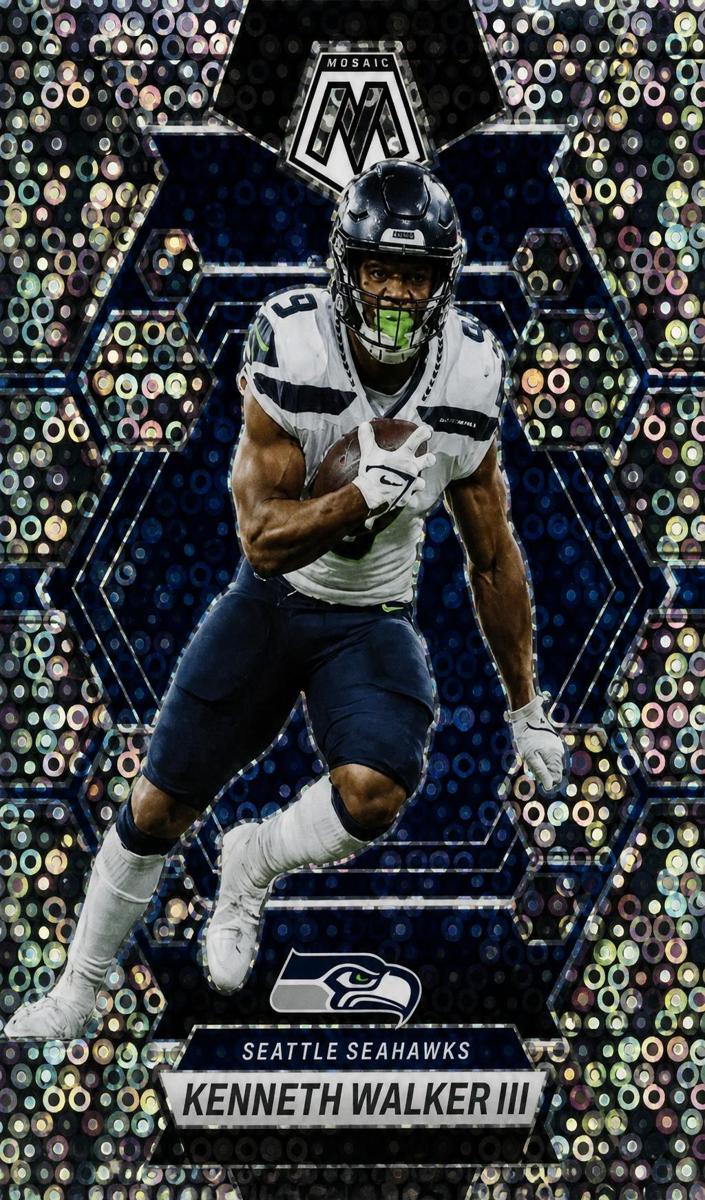 2023 Panini Mosaic Football No Huddle Silver Kenneth Walker III #221