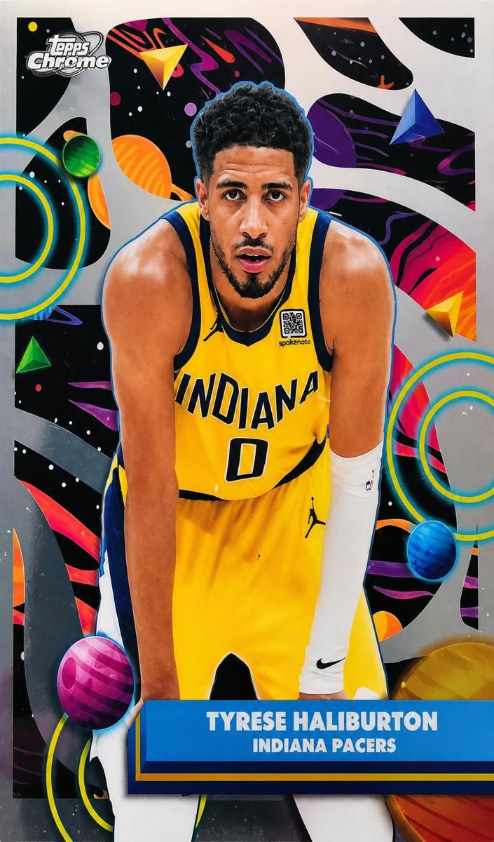 2025 Topps Cosmic Chrome Basketball Tyrese Haliburton #90