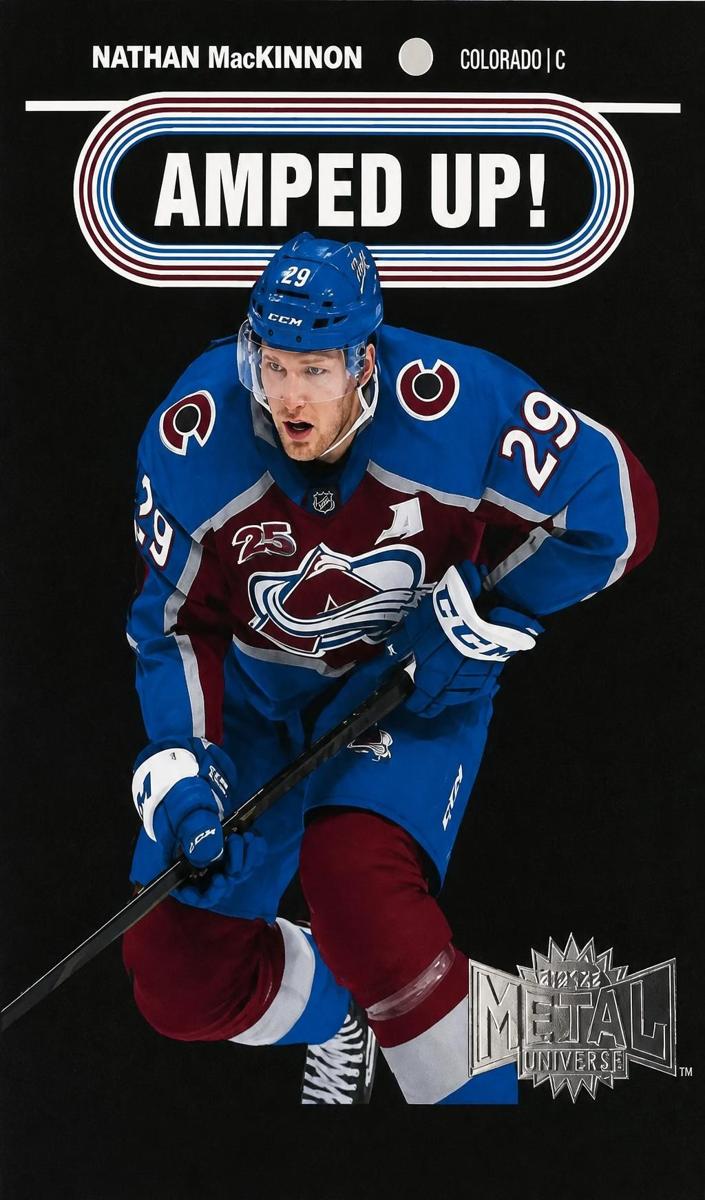 2021 Skybox Metal Universe Hockey Nathan MacKinnon #AU-10
