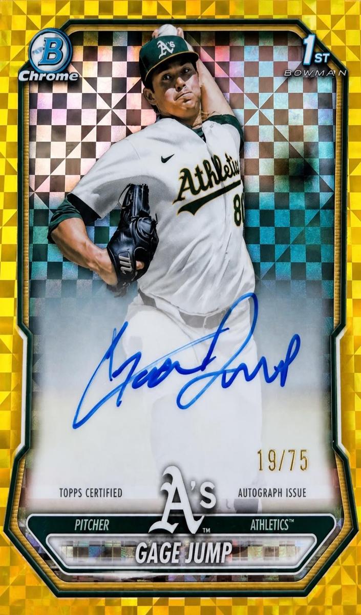 2026 Bowman Baseball Yellow X-Fractor Gage Jump #CPA-GJ