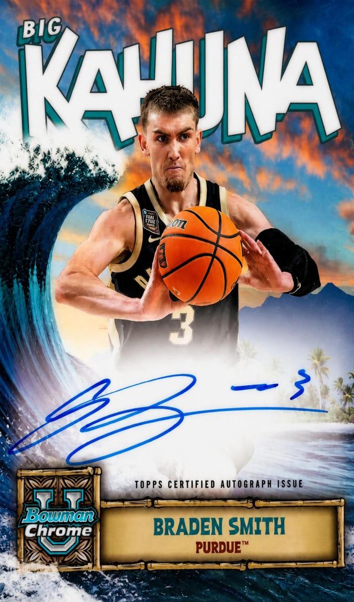 2024 Bowman Chrome University Basketball Braden Smith #BKA-BS PSA 9