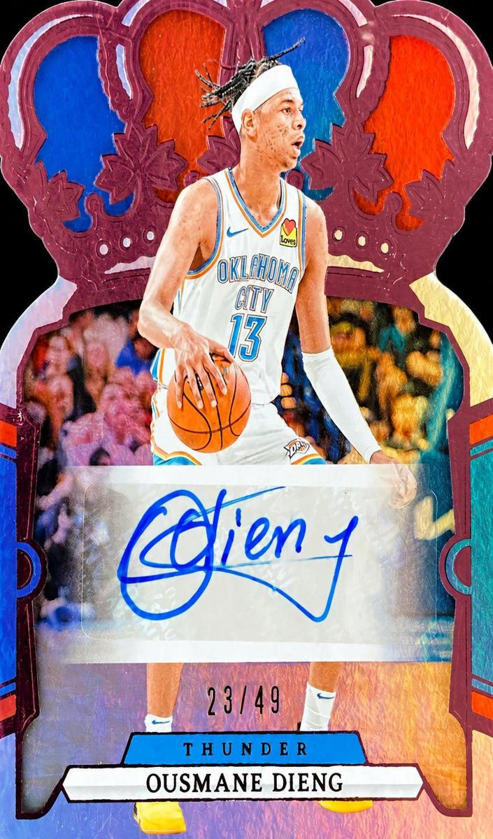 2023 Panini Crown Royale Basketball Pink Ousmane Dieng #CA-OUS