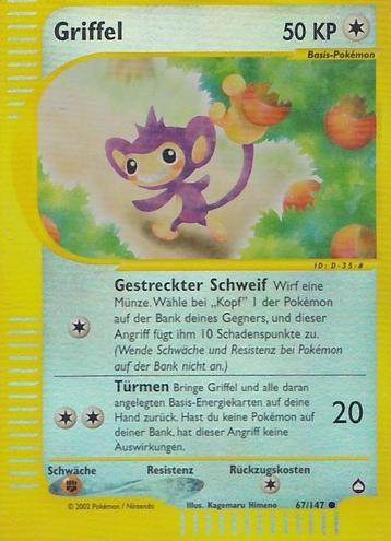 2003 Pokemon Aquapolis Aipom #67 PSA 10
