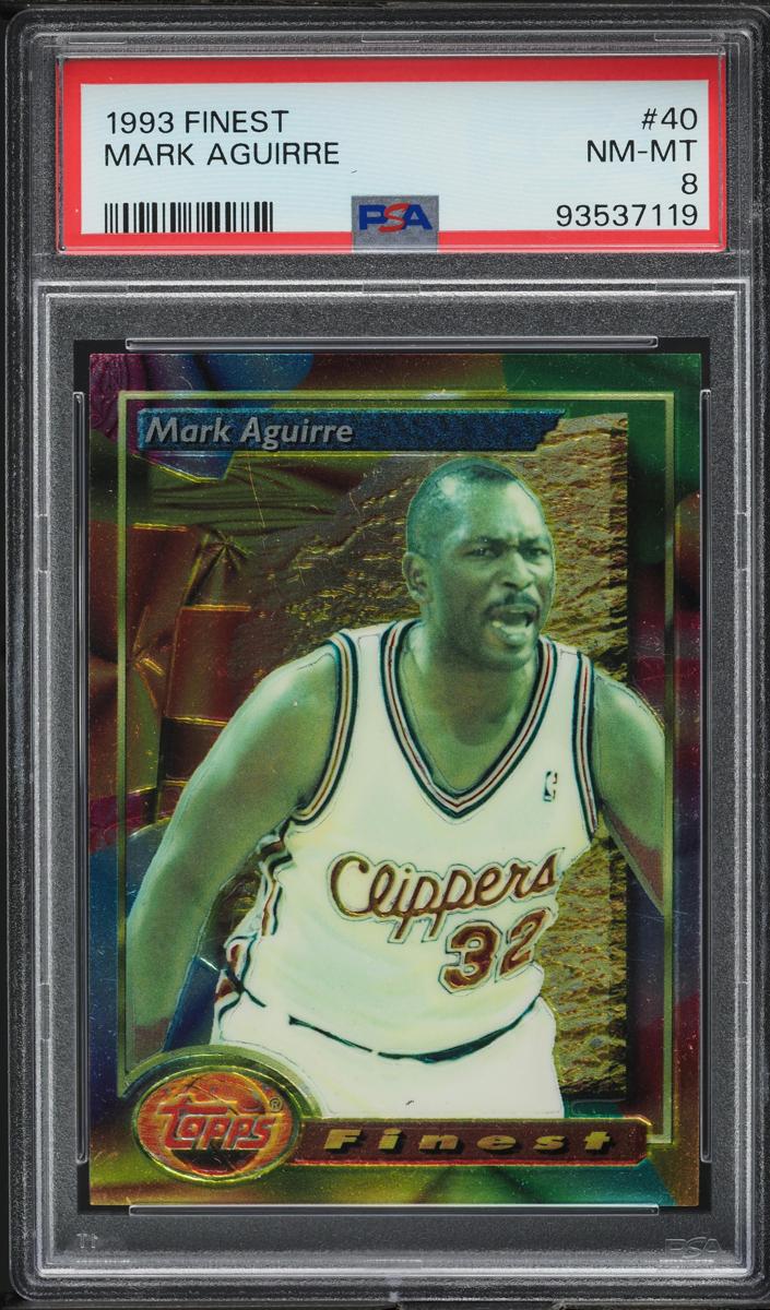 1993 Topps Finest Basketball Mark Aguirre #40