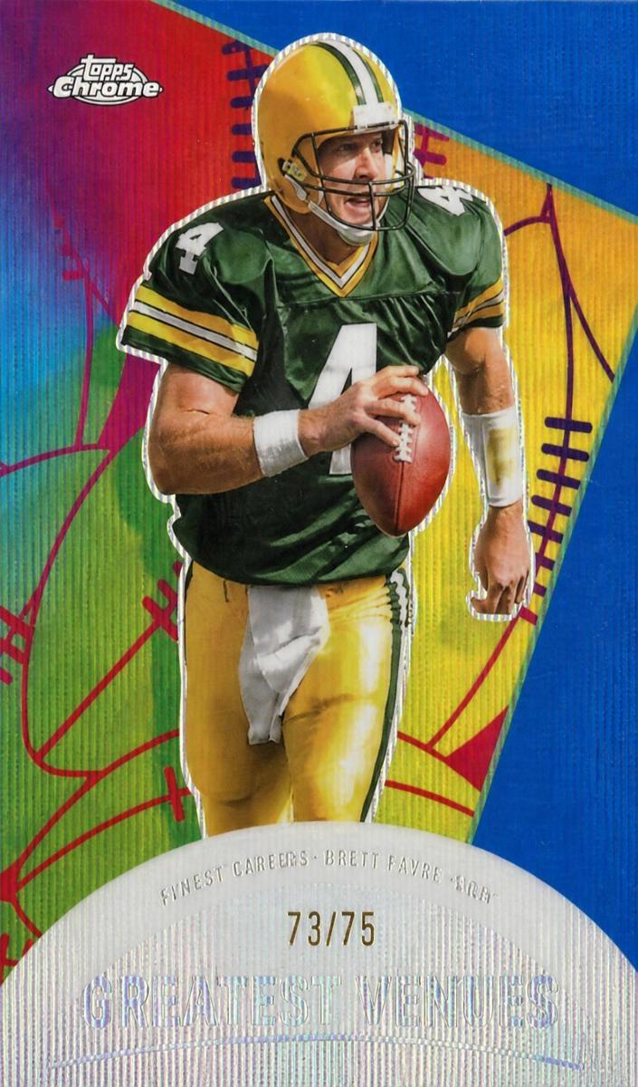 2023 Topps Composite Football Blue Wave Refractor Brett Favre #CAE-6