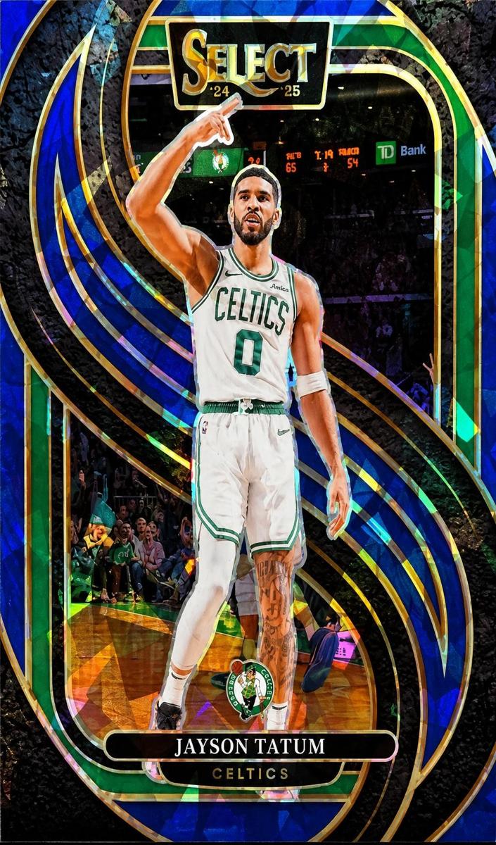 2024 Panini Select Basketball Blue Cracked Ice Jayson Tatum #110