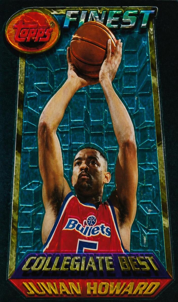 1994 Topps Finest Basketball Juwan Howard #259 PSA 9