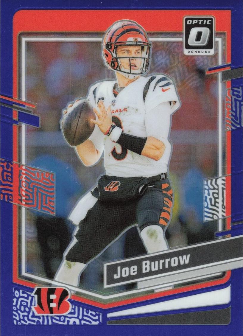 2023 Donruss Optic Football Blue Joe Burrow #42 PSA 10