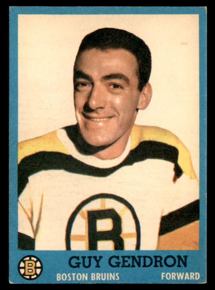 1962 Topps Hockey Guy Gendron #16 PSA 6