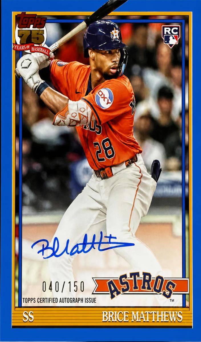 2026 Topps Baseball Blue Brice Matthews #91A-BM