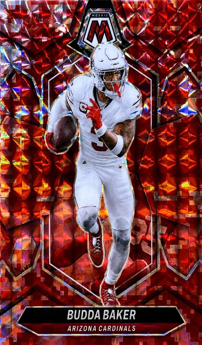 2024 Panini Mosaic Football Camo Red Budda Baker #7