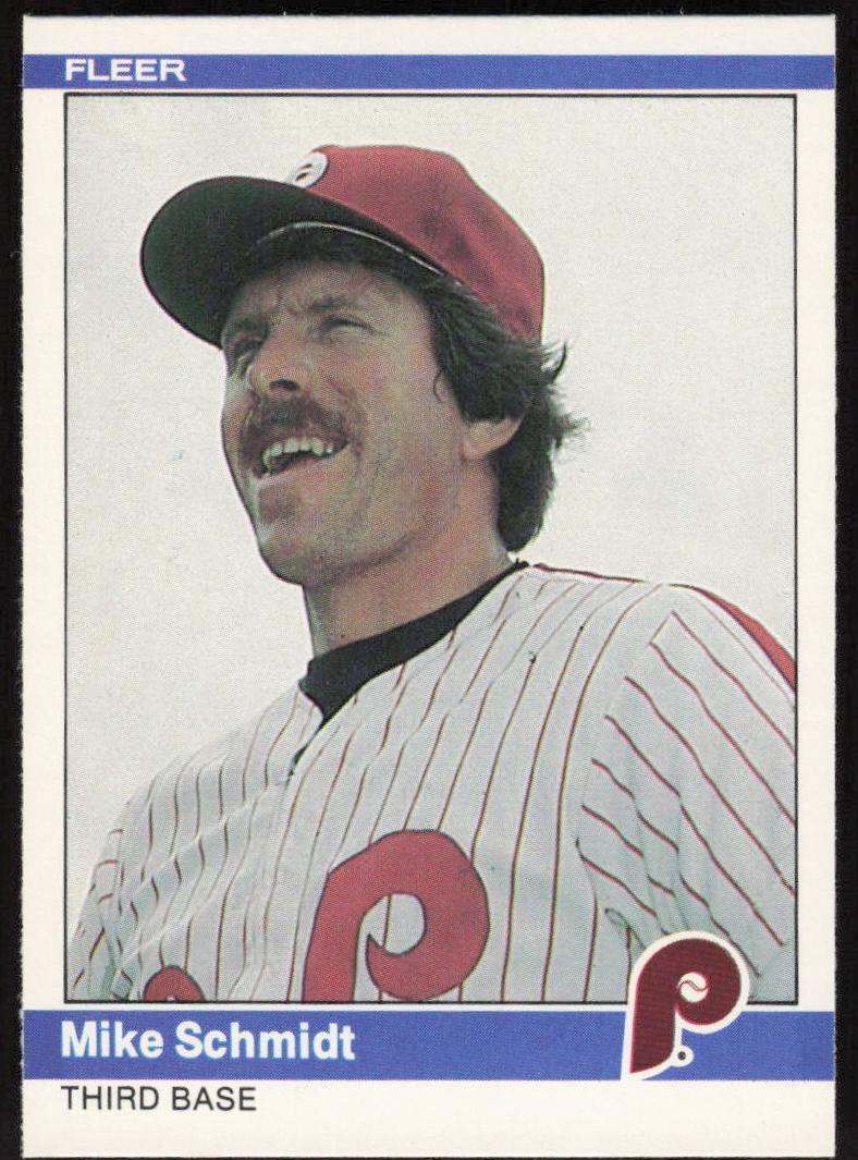 1984 Fleer Baseball Mike Schmidt #48 PSA 9