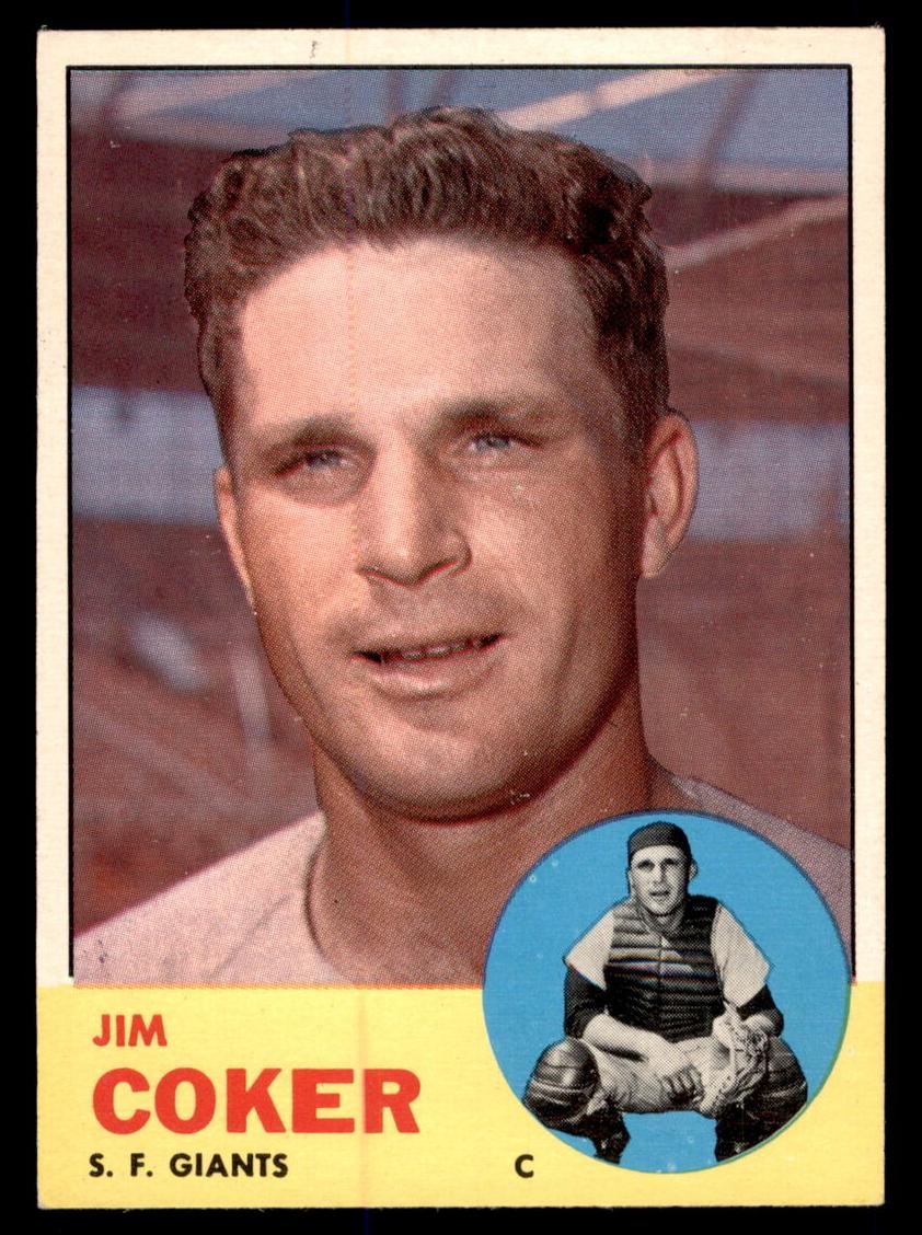 1963 Topps Baseball Jim Coker #456 PSA 8.5